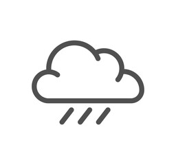 Weather related icon outline and linear vector.
