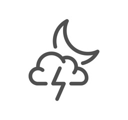 Weather related icon outline and linear vector.
