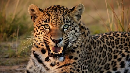 Obraz premium Leopard portrait (High Quality Wallpaper Wild PhotoGraphy)