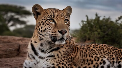 Obraz premium Leopard portrait (High Quality Wallpaper Wild PhotoGraphy)