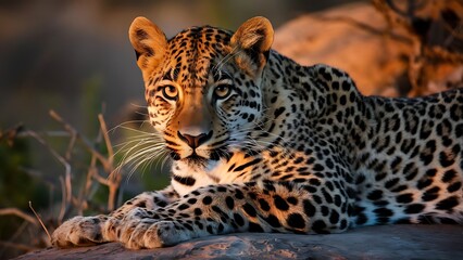Fototapeta premium Leopard portrait (High Quality Wallpaper Wild PhotoGraphy)