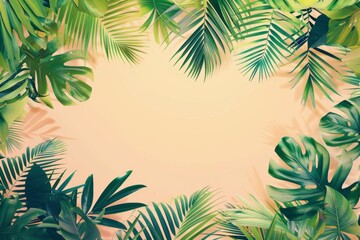 Summer Background illustration created with Generative AI