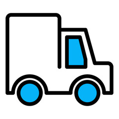 Shipping lineal color icon vector for mobile app, website, logo and presentation design.