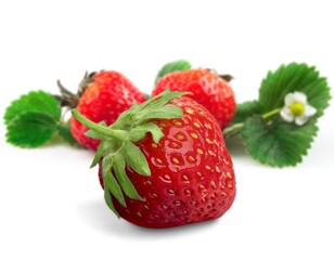 Fresh ripe sweet tasty strawberries