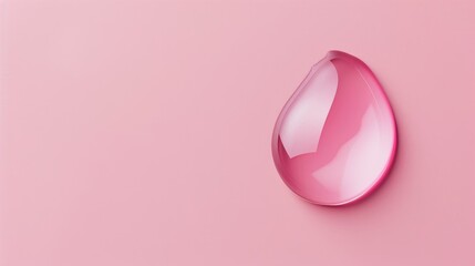 Pink Droplet on Pink Background, Generative AI