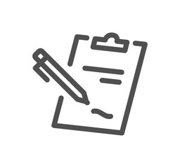 Food and package delivery related icon outline and linear vector.
