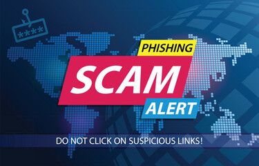 Phishing Scam Alert Background