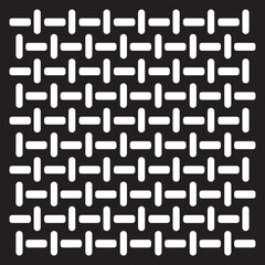 Anti slip floor, metal texture. white icon on black background. Vector illustration. EPS 10