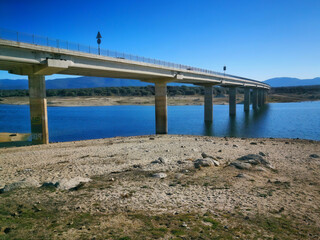 Fototapeta premium big bridge over a river