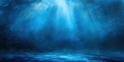 Abstract Underwater Scene with Light Beams