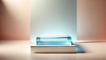 Update modern design and vintage 3D product display podium