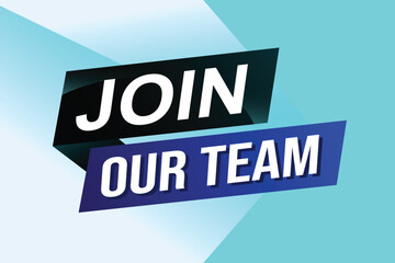 join our team word concept vector illustration with modern futuristic 3d style for landing page template ui web mobile app poster banner flyer background gift card coupon label wallpaper

