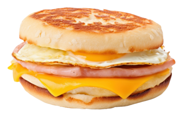 PNG English muffins sandwich cheese bread food.