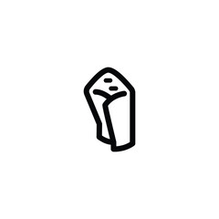 Middle Eastern food Symbol, kebab icon