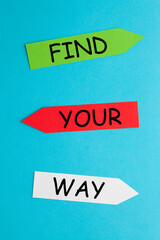 Find Your Way Concept
