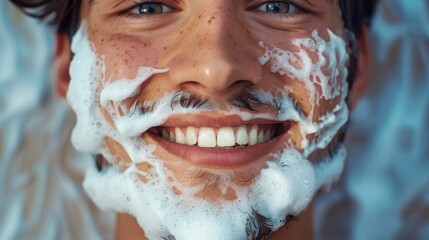 Eye-catching red backpack placed on a chair in a room with yellow walls and modern furniture