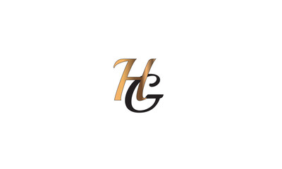 HG, GH , G , H , Abstract Letters Logo Monogram	