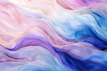Fototapeta premium abstract background of colorful silk or satin fabric. Generative Ai