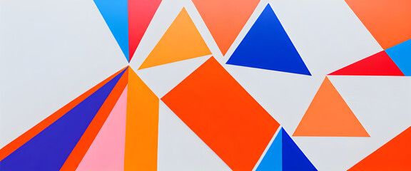 illustrazione con elementi geometrici a tema astratto contemporaneo