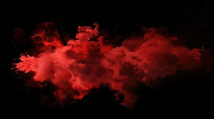 Radiant red Smoke AI generated
