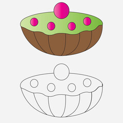 Ice cream vector art work and EPS file.