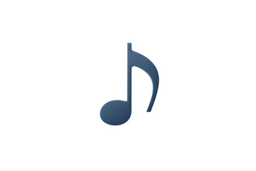 Musical note icon isolated on transparent background. representing sound, melody, and music design. Perfect for apps, websites, and graphic projects.