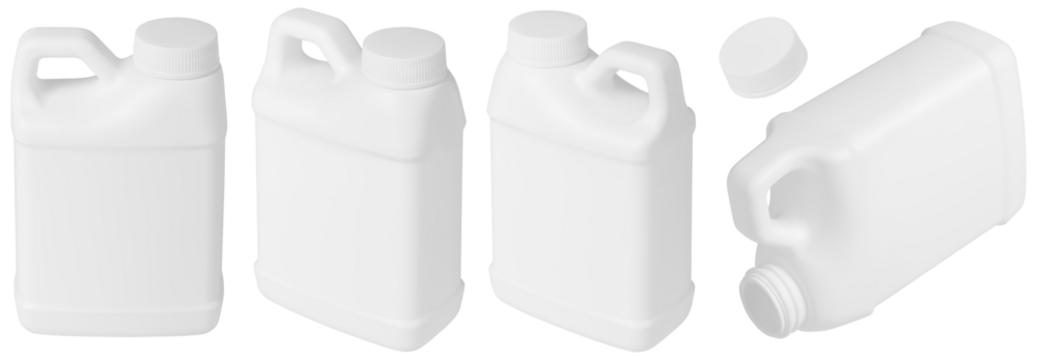 canister template angle view for merchandise. isolated set