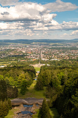 view of the city from the hill