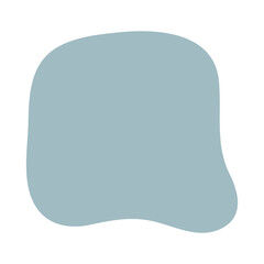 A light blue abstract shape blob
