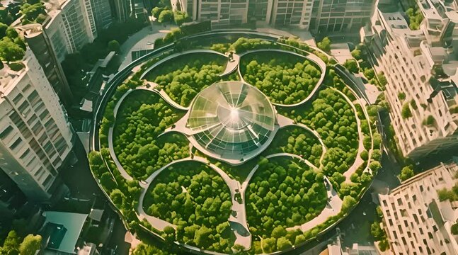 Solarpunk City Photography with Nikon Z7 II and DJI Phantom 4 Pro Drone