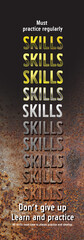 Skill poster for your motivation.
Sizes: Hight76cm./Width 26.5cm.