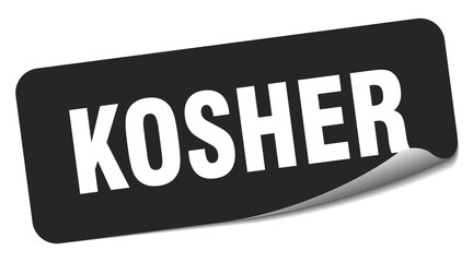 kosher sticker. kosher label