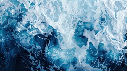 abstract ocean wave texture in shades of blue and white graphic design resource digital art