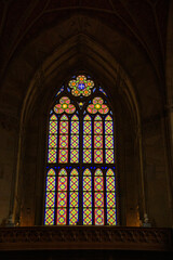 Fototapeta premium stained glass window in church