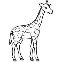 Fototapeta premium giraffe vector illustration