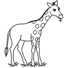 giraffe vector illustration