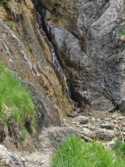 waterfall in the mountains