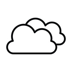 Simple Cloud icon. The icon can be used for websites, print templates, presentation templates, illustrations, etc	
