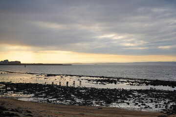 View over the Firth of Forth from Newhaven in the north of Edinburgh