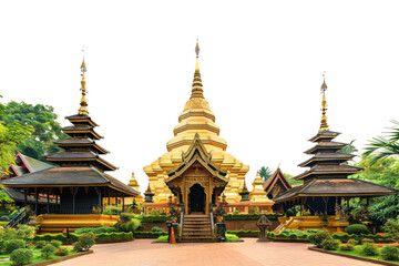Fototapeta premium PNG Chaing mai thailand architecture building worship.