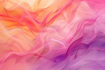 Fototapeta premium Vibrant abstract background with flowing pink, orange, and purple hues, perfect for creative projects, design elements, or artistic backdrops.