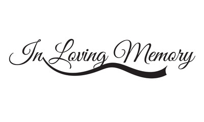 In loving memory handwritten typography lettering. Happy Valentines Day calligraphy inscription. isolated on white background. Vector illustration. EPS 10 See Less