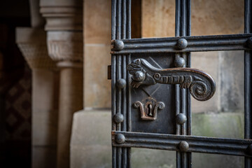 the old door of church