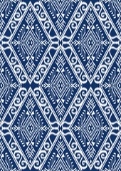 Ethnic abstract ikat art. Aztec ornament print. geometric ethnic pattern seamless color oriental. Design for background ,curtain, carpet, wallpaper, clothing, wrapping, Batik, vector illustration.