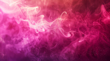 Obraz premium Abstract magenta tones background with swirling smoke and sparkles