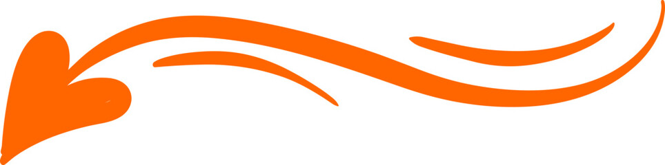 Handmade doodle arrow