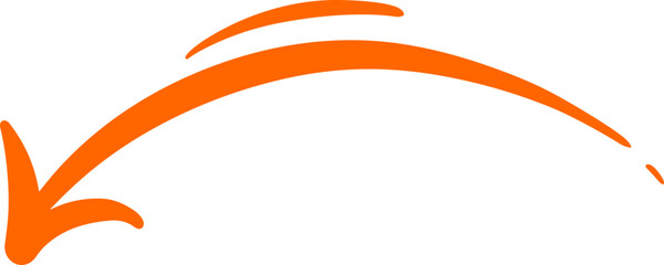 Handmade doodle arrow