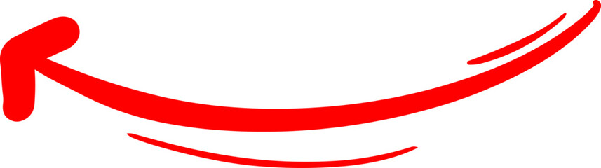 Handmade doodle arrow