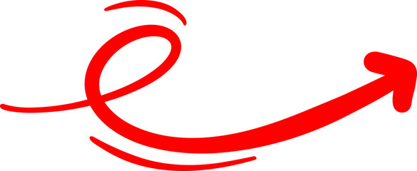 Handmade doodle arrow