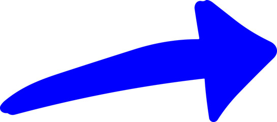 Handmade doodle arrow